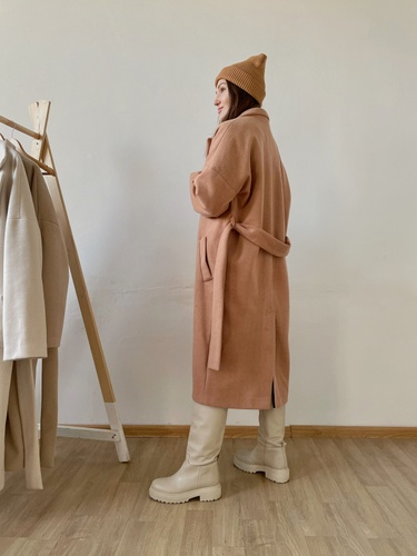 Пальто жіноче кемел 2022, S 