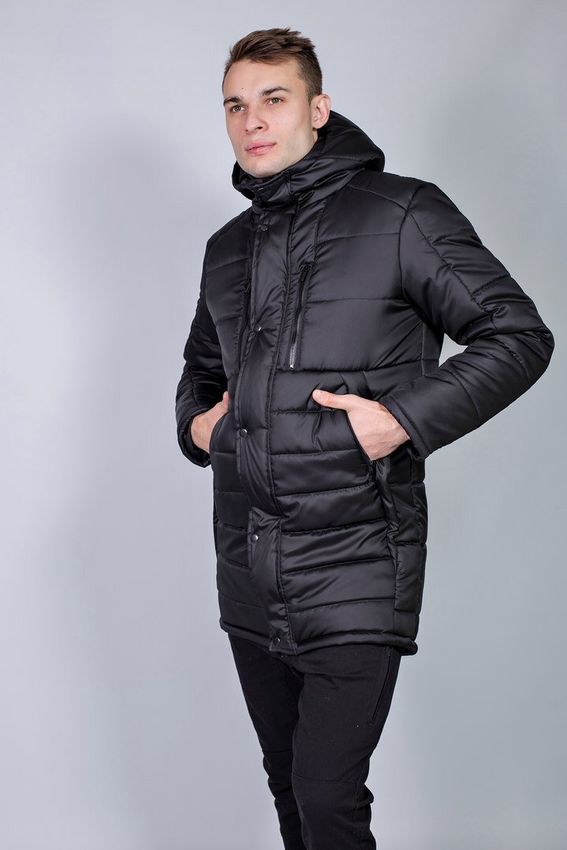 Куртка "Парка" чорна, Черный, XL 