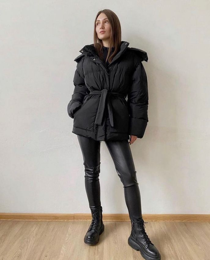 Куртка-жилет жіноча чорна, Черный, S 