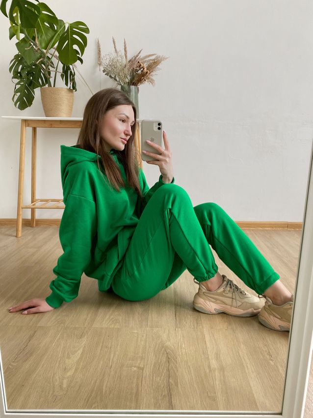 Спортивные штаны зеленые, Зелёный, M 